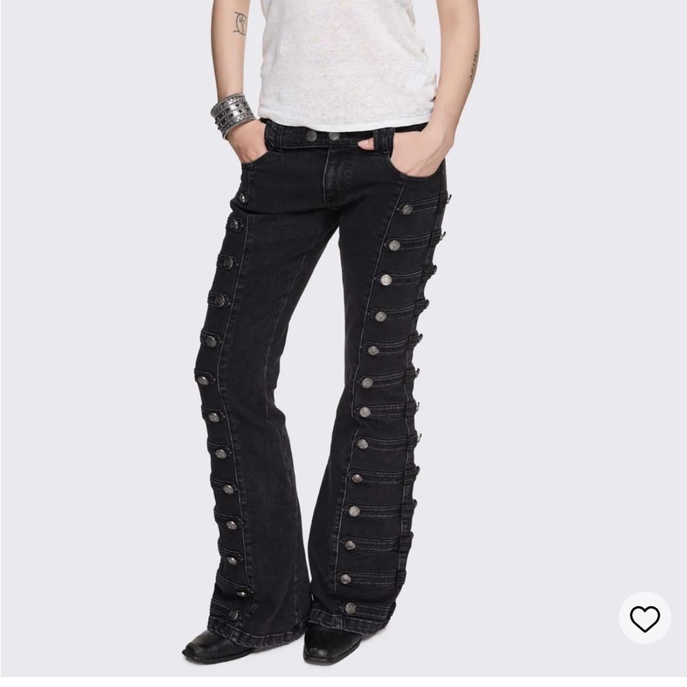 Minga London HILDA MILITARY FLARED JEANS